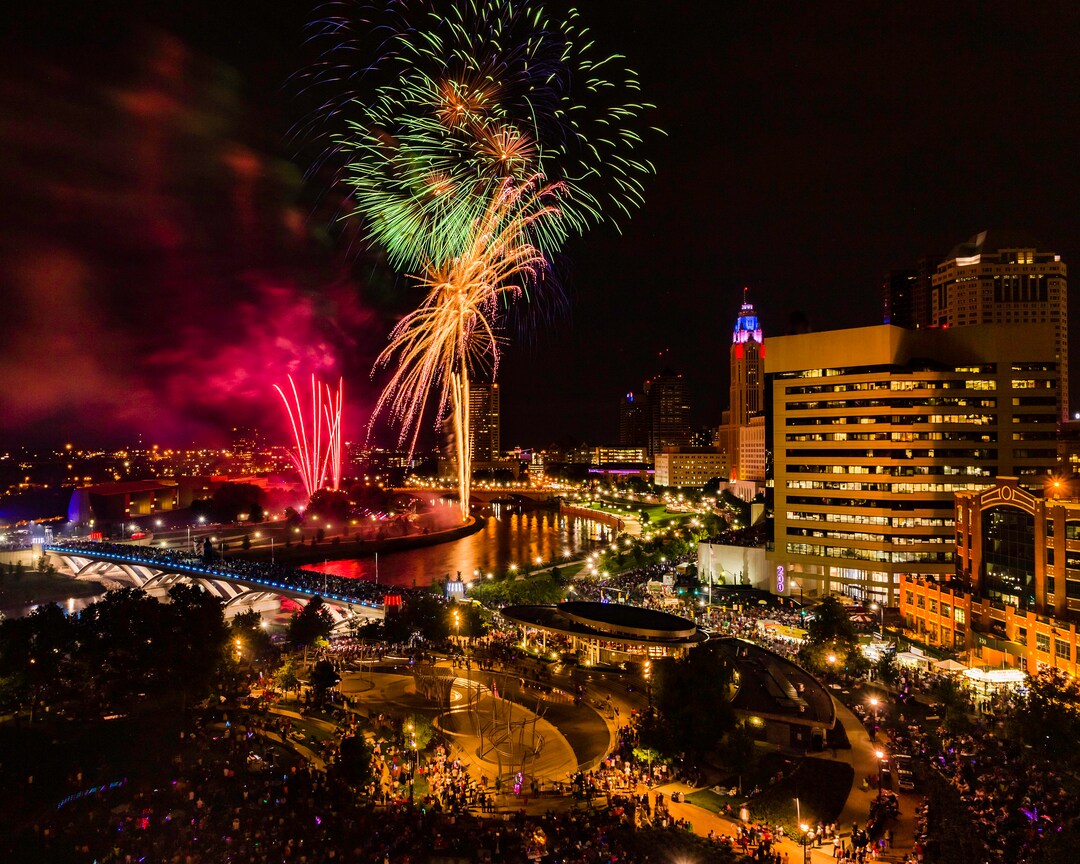 Red White and Boom Fireworks Columbus Ohio Fourth of July Etsy