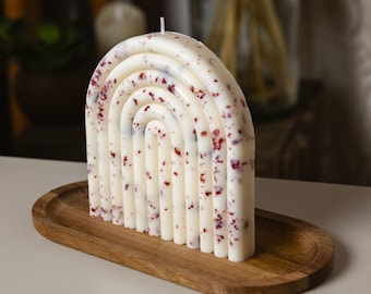 Blumenbogenkerze | Blumenregenbogenkerze | Dekorative Kerze | Weihnachten | Geburtstagsgeschenk | Valentinstag | Natürliches Sojawachs