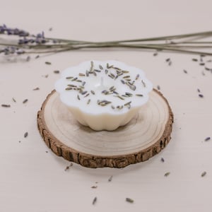 Geurkaars met handgemaakte geur | Bloemenkaars | Natuurlijke sojawas | Bruiloft | Verjaardag | Kerstcadeau | Cadeaus voor klanten | Secret Santa