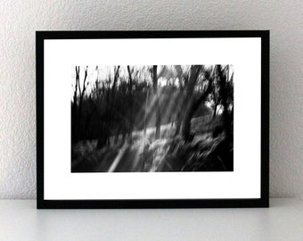 Black and white photography print - Moving landscape
