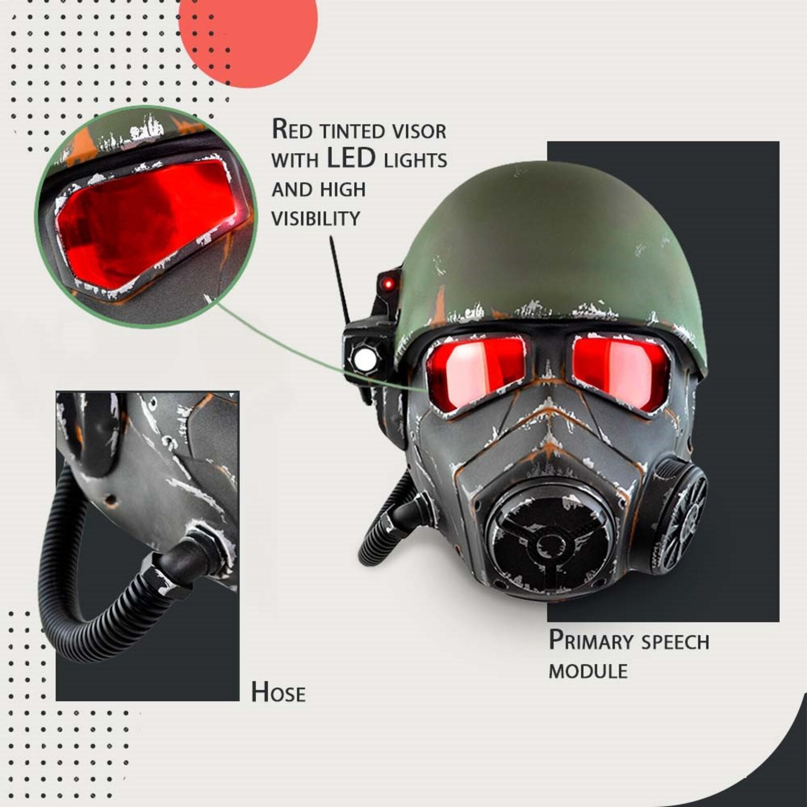 NCR Ranger Helmet With LED / Cosplay Helmet / Game Helmet / Etsy