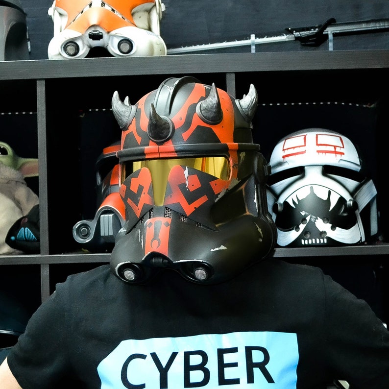 Clone 2 Darth Maul Helmet /darth Maul Cosplay / Clone Trooper Etsy