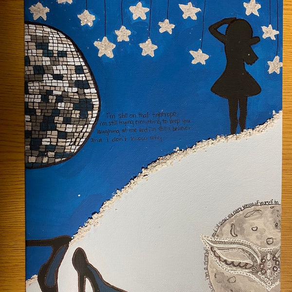 Mirrorball Painting Etsy UK