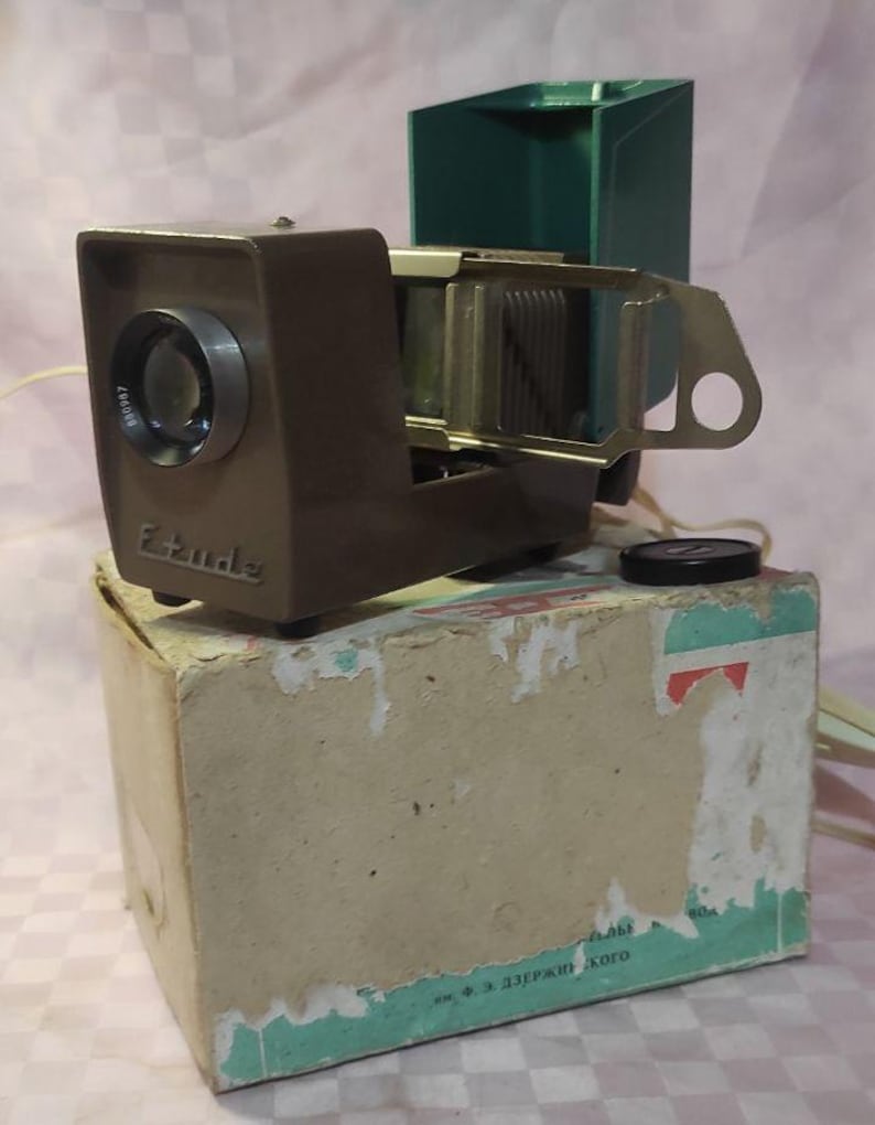 Vintage Overhead Projector Complete Set Metal Alloy Etud USSR With ...