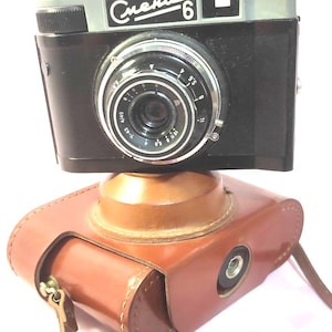 142_24_vintage LOMO SMENA-6 macchina fotografica Lomography Sovietica URSS 35mm, macchina fotografica compatta retrò, obiettivo T-22, custodia originale in pelle marrone