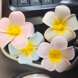 Plumeria Car Vent Flower Clip