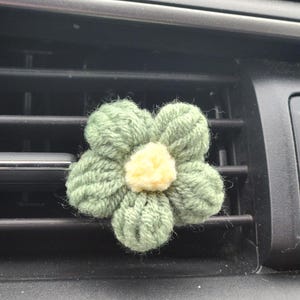 Crocheted Car Vent Flower Clip for the car accessories