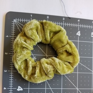 Handmade scrunchies for the hair tie accessories for her bridal accessories gift for her pony tail holder for hair plaid pony tail holder