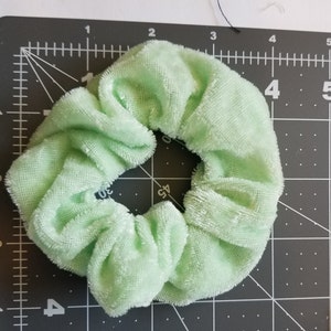 Handmade scrunchies for the hair tie accessories for her bridal accessories gift for her pony tail holder for hair plaid pony tail holder