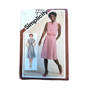 Simplicity 9905 Misses &#39;Pullover Kleid Einstellbar Für Miss Petite Größe 16 Uncut