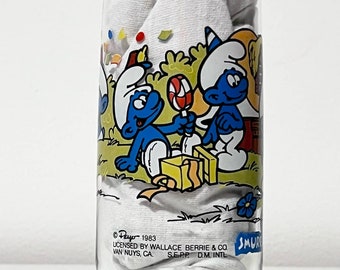 1983 Bicchiere da collezione Peyo di Puffo Hardee
