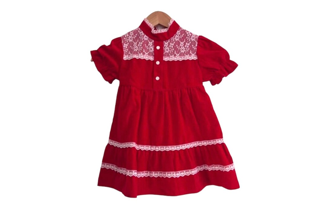 jcp christmas dresses Jcpenney 70s Outfits Child • Vintage 1970's JC Penney Children's Christmas Dress Holiday Red Velvet With Lace ILGWU baby girl christmas dress Shoe Size:22 EU (6.5 Baby US) Savoir Faire — MISS collection-petite