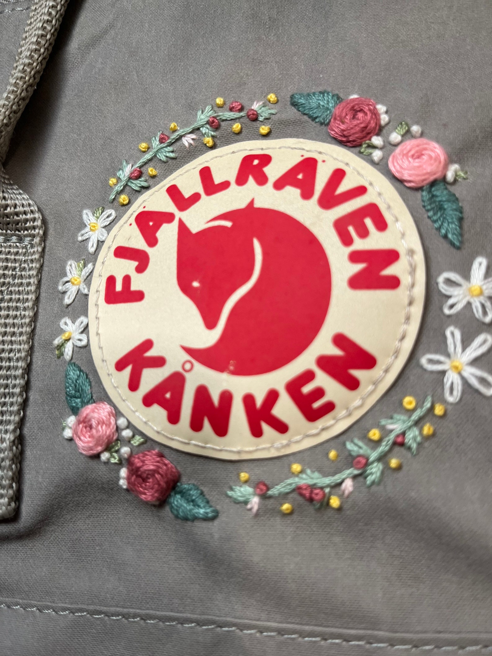 Kanken besticken Fjällräven individuell Rucksack Stickerei Etsy.de