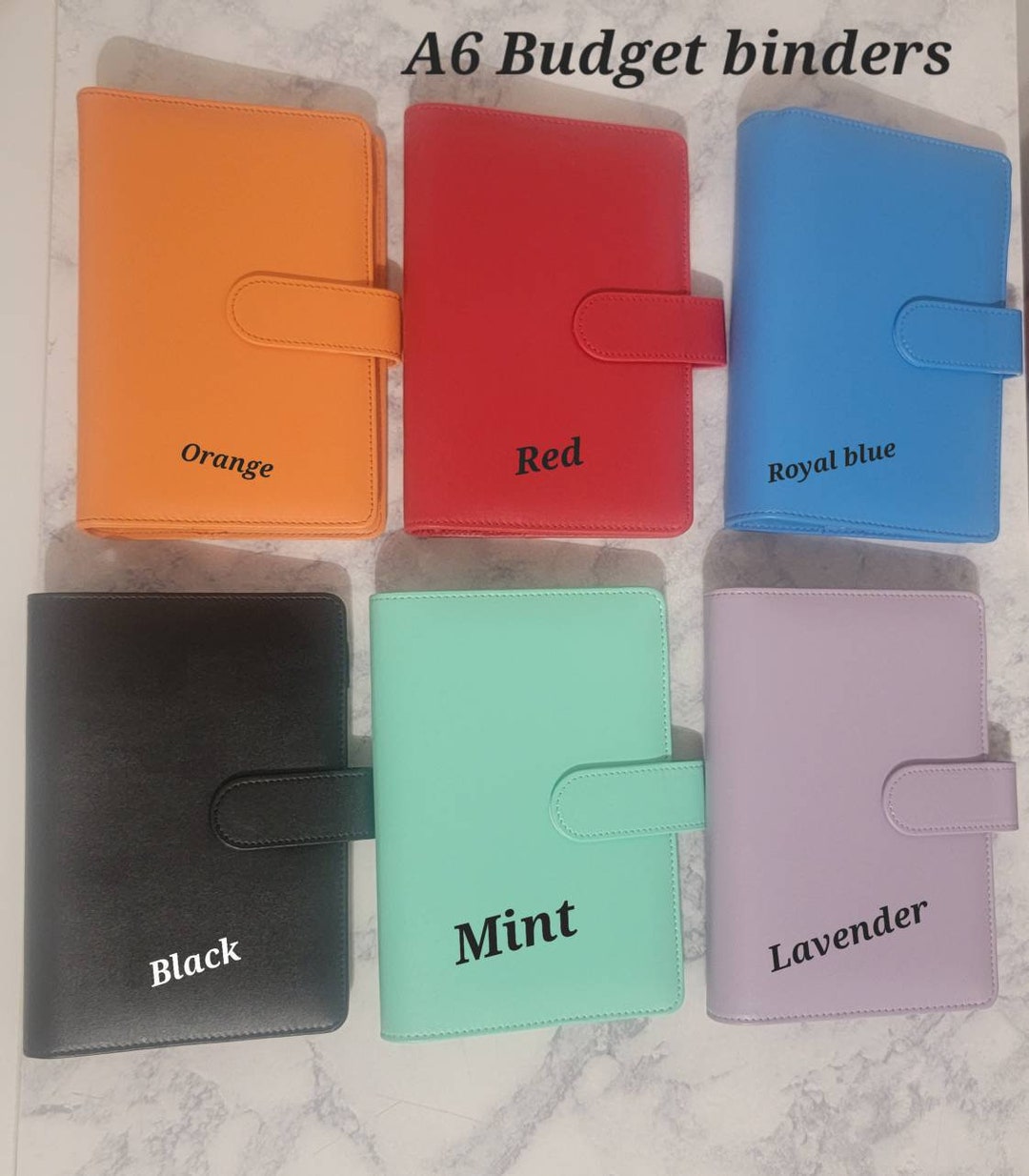 A6 Budget Binders With Cash Envelopes and Budget Sheets. Cash Stuffing Binders. Budgeting on a