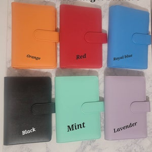 A6 Budget Binders with cash envelopes and budget sheets. Cash stuffing binders. Budgeting on a low income.