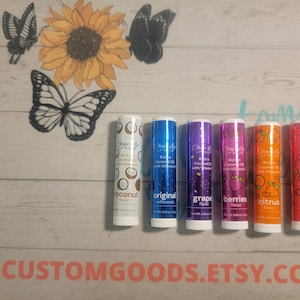 6pc Lip Balm bundle set. Flavored lip balms. Christmas makeup gift sets. Kids, teens & adult stocking stuffers!