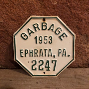 Truck Plate Garbage 53'