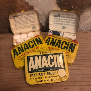 Anacin Pill Tins