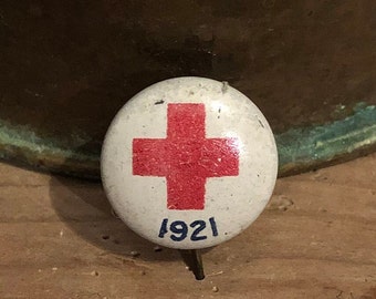 Vintage 1919 Red Cross Pin: WWI Antique Collectible - Etsy