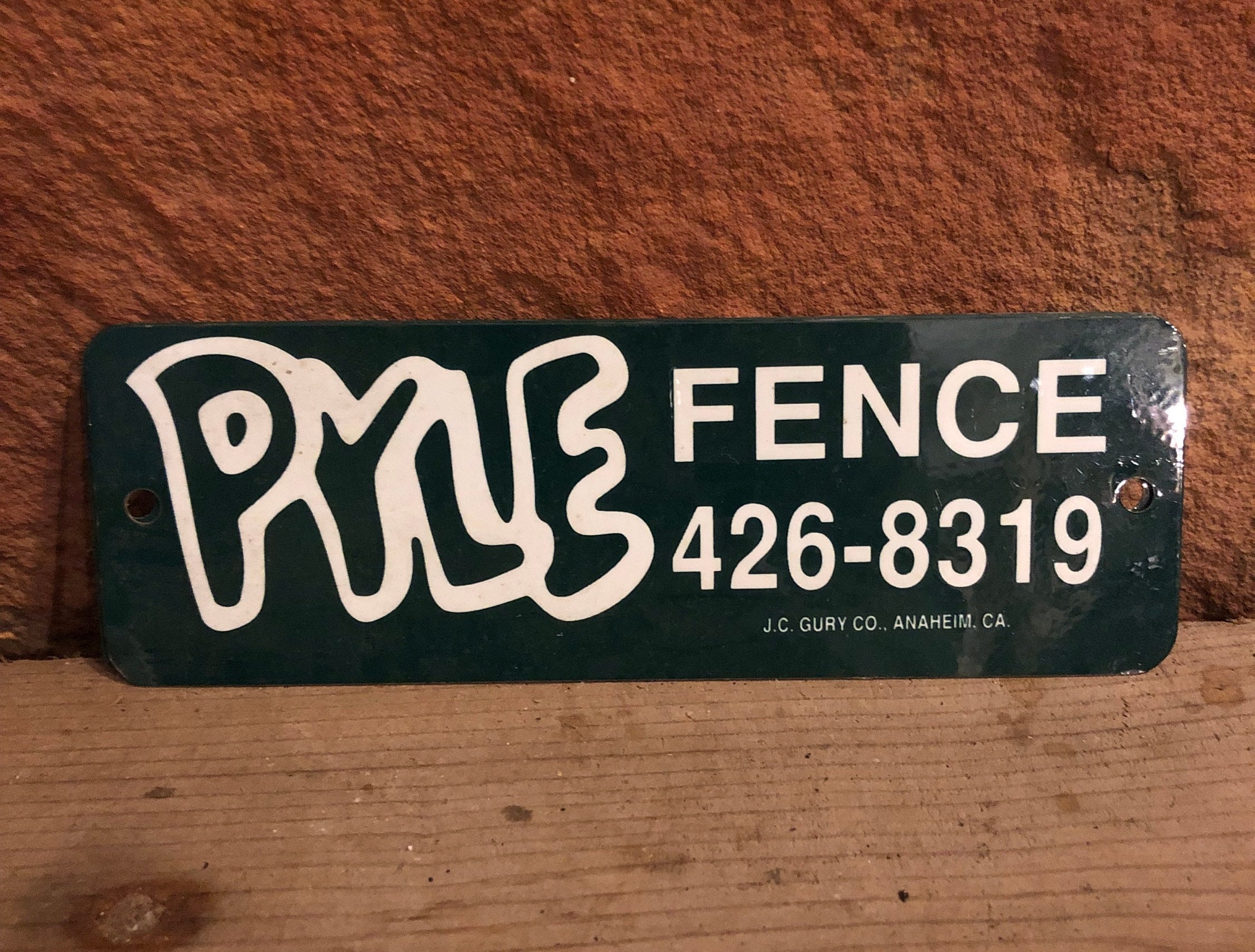 Pyle Fence Sign - Etsy