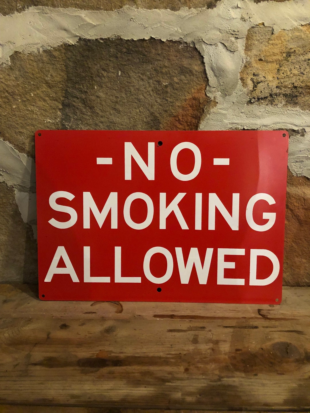 No Smoking Allowed Sign Etsy