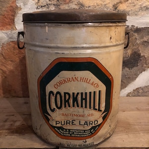 Pure Lard Can 5 Gallon