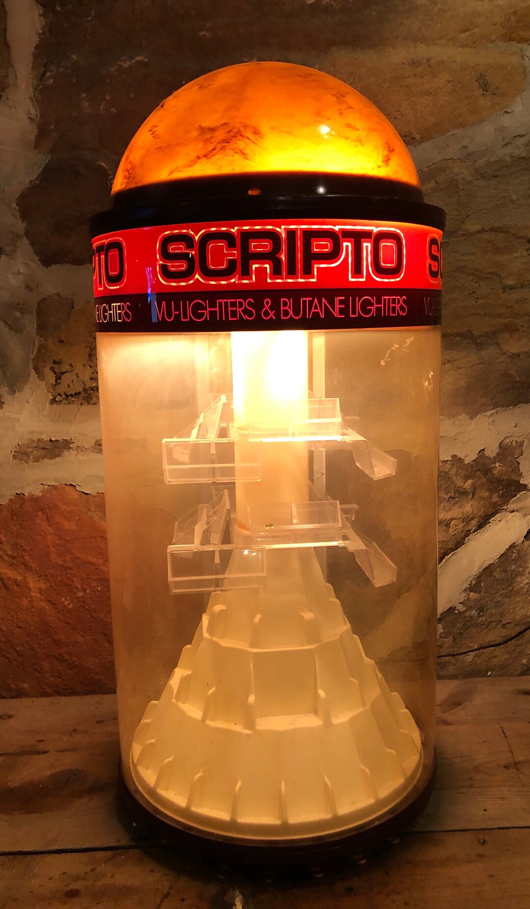 Scripto Lighter Retro Store Display Case Etsy