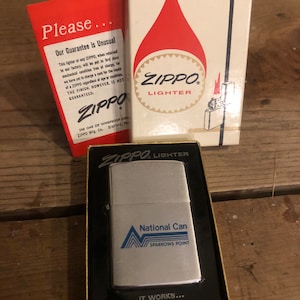 Zippo Lighter National Can Co.