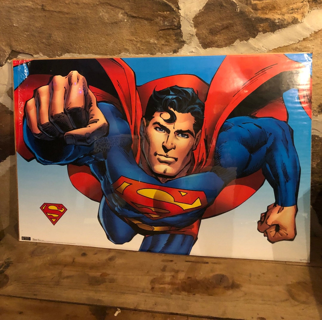 Vintage Superman Wall Art Etsy