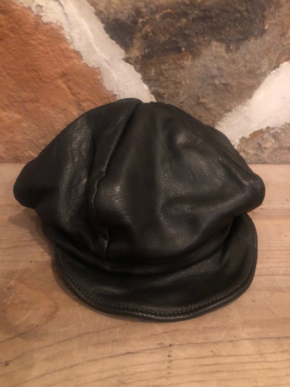 Leather Motorcycle Hat