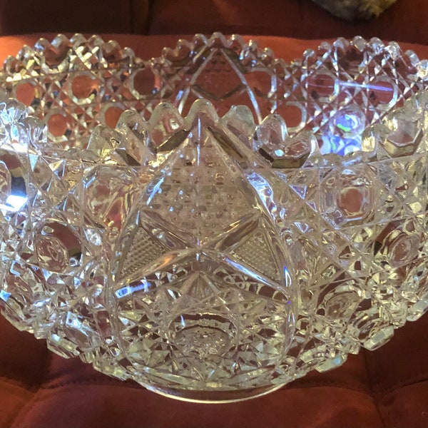 Vintage Cut Glass Etsy
