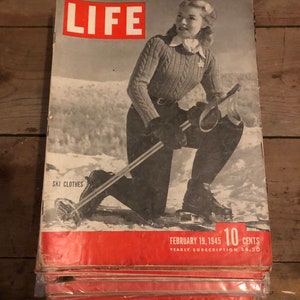 Life Magazine 1945 - Etsy