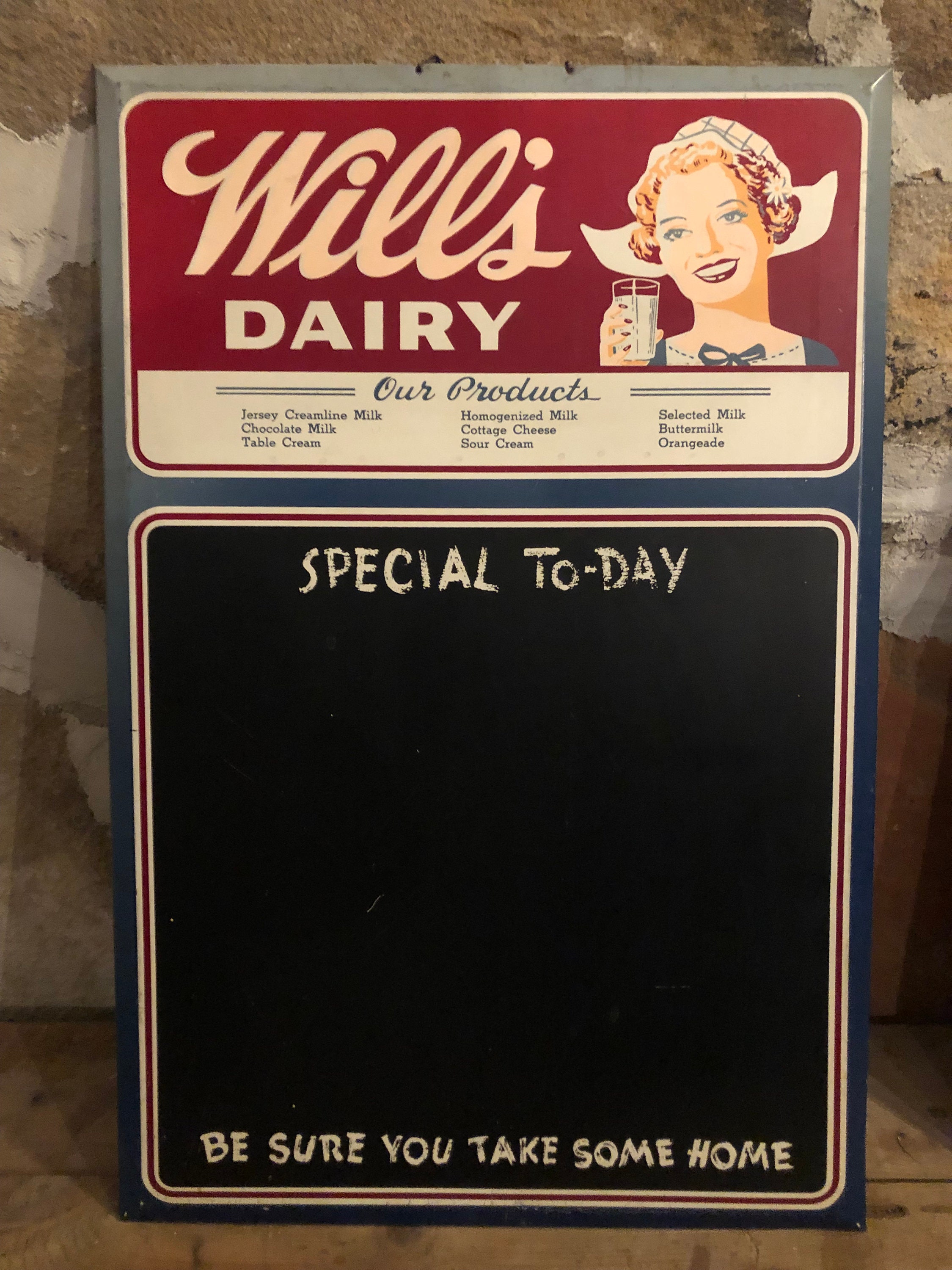 Vintage H.P. Hood & Sons Galvanized Porch Dairy Milk Bottle Box  Advertising Sign