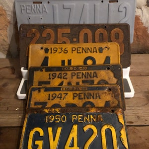 Vintage Pennsylvania License Plates