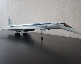 プレミアムビッグハンドメイドツポレフ TU-144「アエロフロート-ソ連