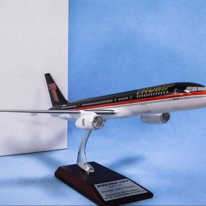 Boeing 757, aereo presidenziale Donald Trump, modello di aereo da tavolo fatto a mano in scala 1:100