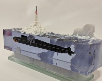 エポキシ樹脂潜水艦ジオラマプロジェクト941「シャーク」世界最大