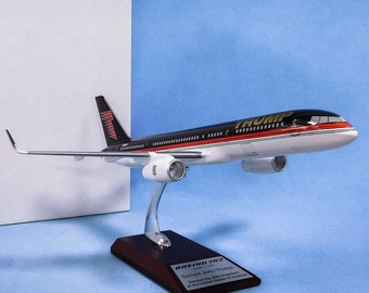 Boeing 757 President jet Donald Trump aircraft handmade desktop plane model scale 1:100