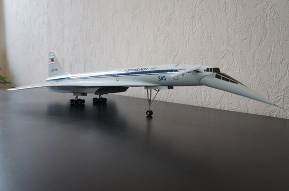 プレミアムビッグハンドメイドツポレフ TU-144「アエロフロート-ソ連