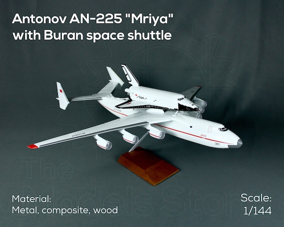 Legendary Ukrainian Antonov An-225 Mriya+buran Spacecraft Scale