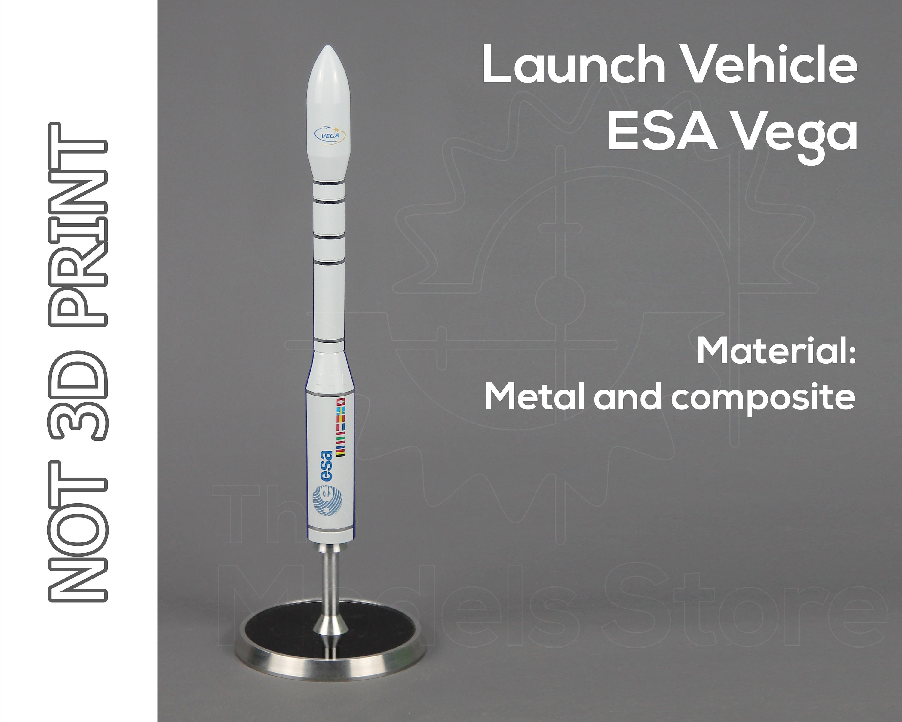 1:100 Scale Model of ESA Vega Rocket | Vega Launch Vehicle | Made