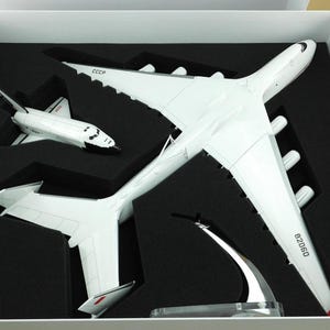 MRIYA アントノフ AN 225 + シャトル ブラン スターシップ ウクライナ ソ連 最大 航空機 スケールモデル 手作り 1/144