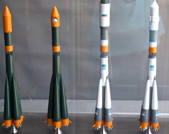 R7-soyuz Family Set of Rocket Launch Vehicle Scale Model Without