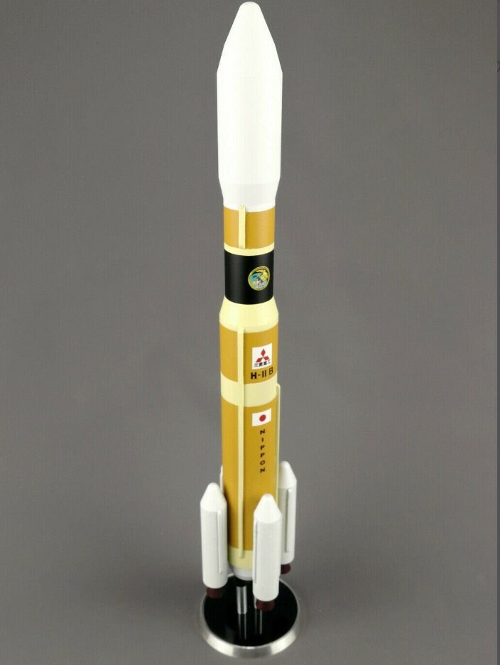 日本 JAXA H-IIB宇宙船 日本のロケットスケールモデル 手作り模型