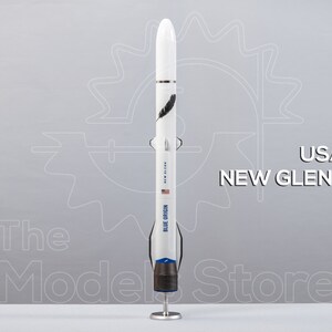 1:48 SCALE MODEL OF BLUE ORIGIN NEW SHEPARD 15" TALL MADE OF PLASTIC 