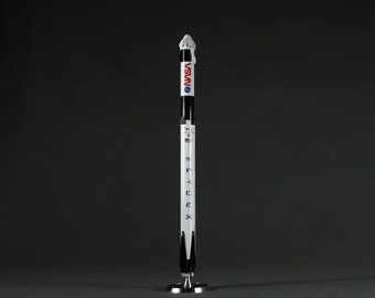 Handmade premium made SpaceX Falcon 9 Crew Dragon rocket spacecraft launch vehicle scale model 1/72