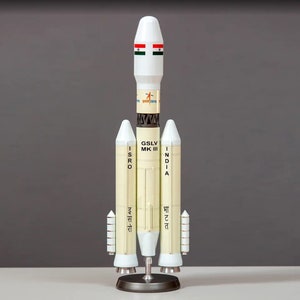 Indian ISRO GSLV MK3 rocket spacecraft launch vehicle scale model
