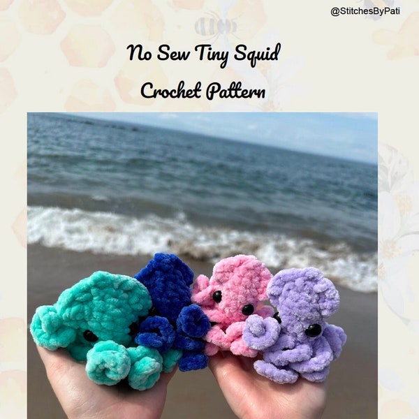 Baby Squid - NO SEW! Crochet Pattern