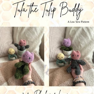 Tula die Tulpe Schnittmuster 2in1 Lovey & Plushie - NIEDRIGES SEW! Häkelanleitung