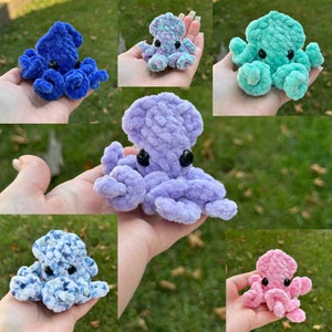 Baby Squid Crochet Plushie -  READY TO SHIP